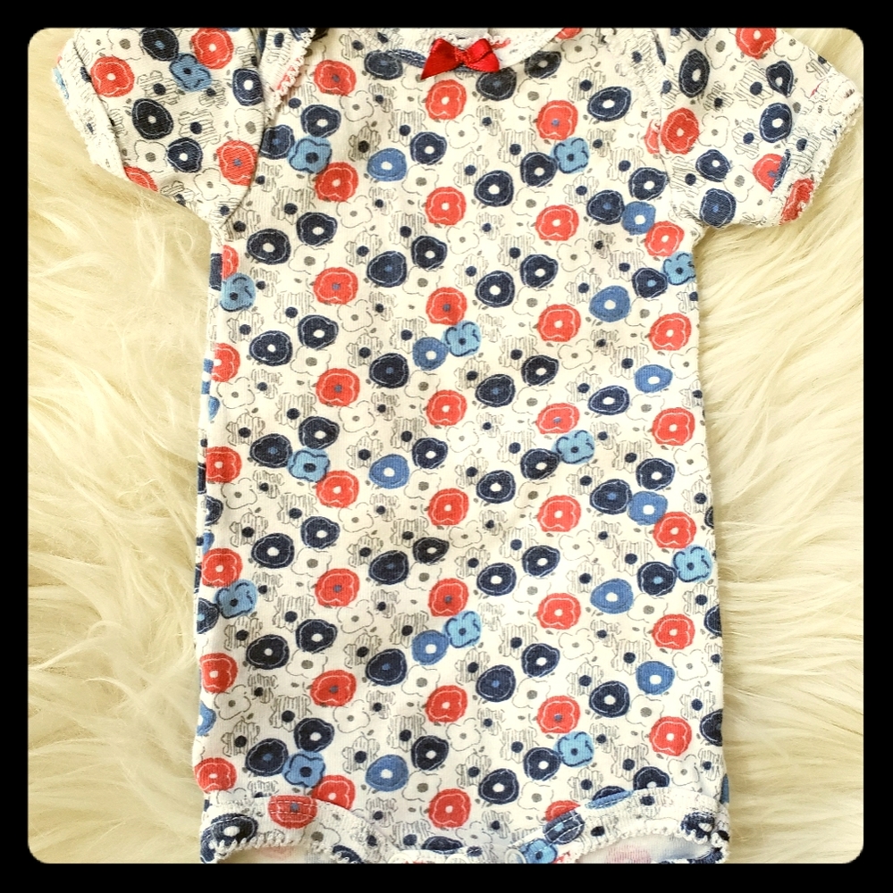 Petit Bateau Floral Bodysuit - 1M